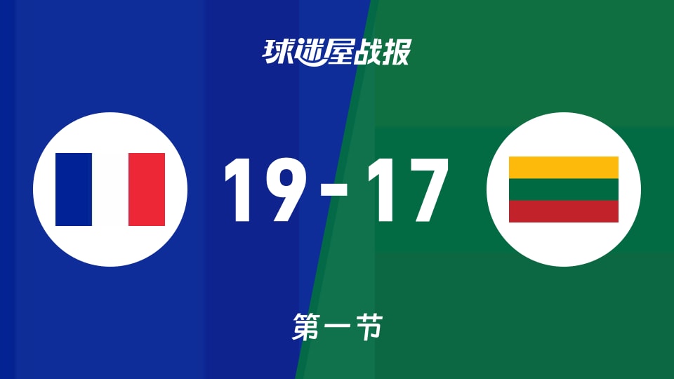 法国女篮U20vs立陶宛女篮U20：首节战罢，法国女篮U2019-17立陶宛女篮U20